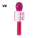 Professional Karaoke Speaker Microphone with LED Light V8