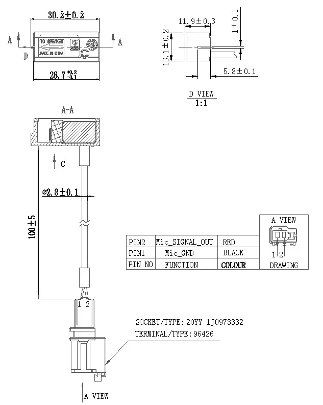 Microphone ECM6 (CHB131)