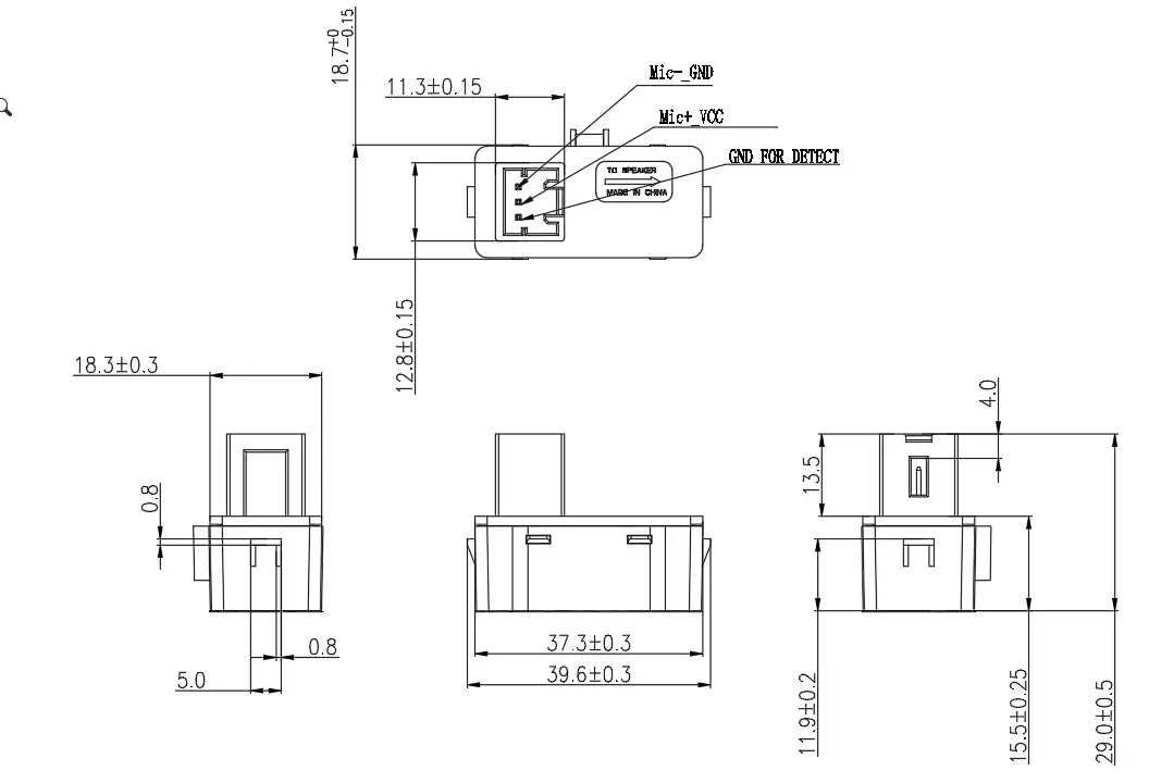Microphone ECM09 (NS4x45)