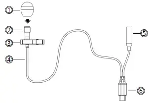 USB Clip on Microphone/Clip on MIC Bluetooth/Lavalier Microphone - HM-02